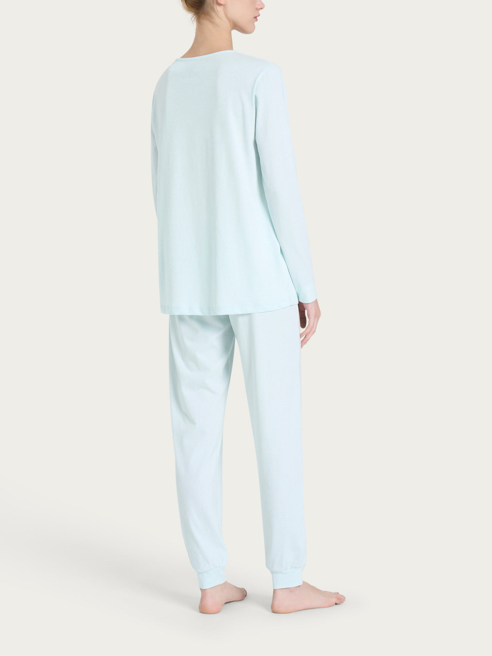 Ragno Jersey di Cotone pigiama lungo Salt Air scollo a V