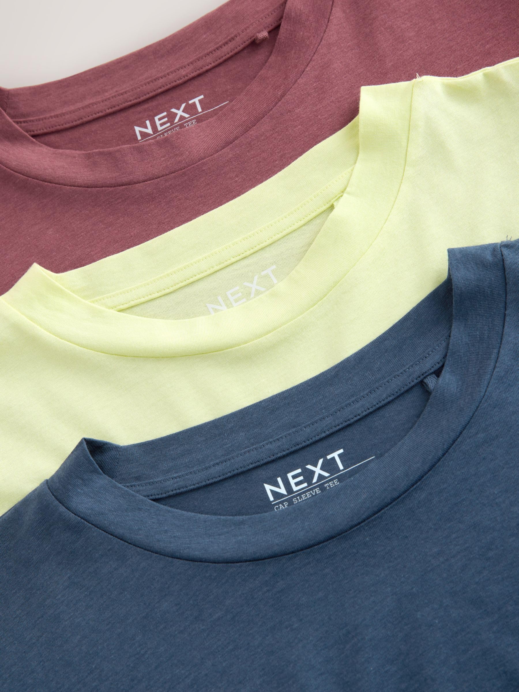 Next T-shirt donna 3 pezzi modal maniche ad aletta