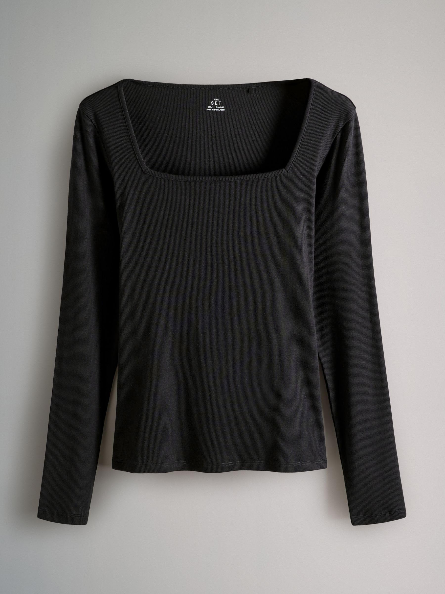Geo Next The Set maglia coste manica lunga scollo quadrato 4 pezzi