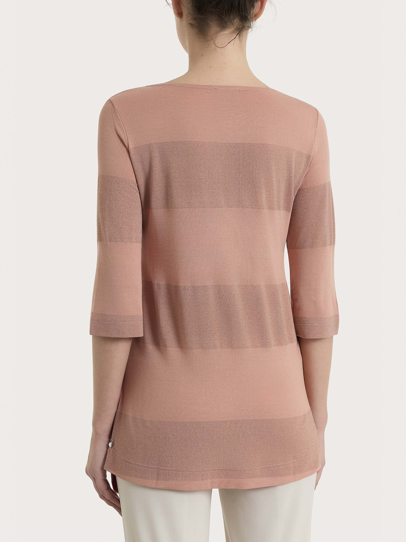 Ragno Summer Light Maglietta Barchetta Righe Cork Lurex 3/4
