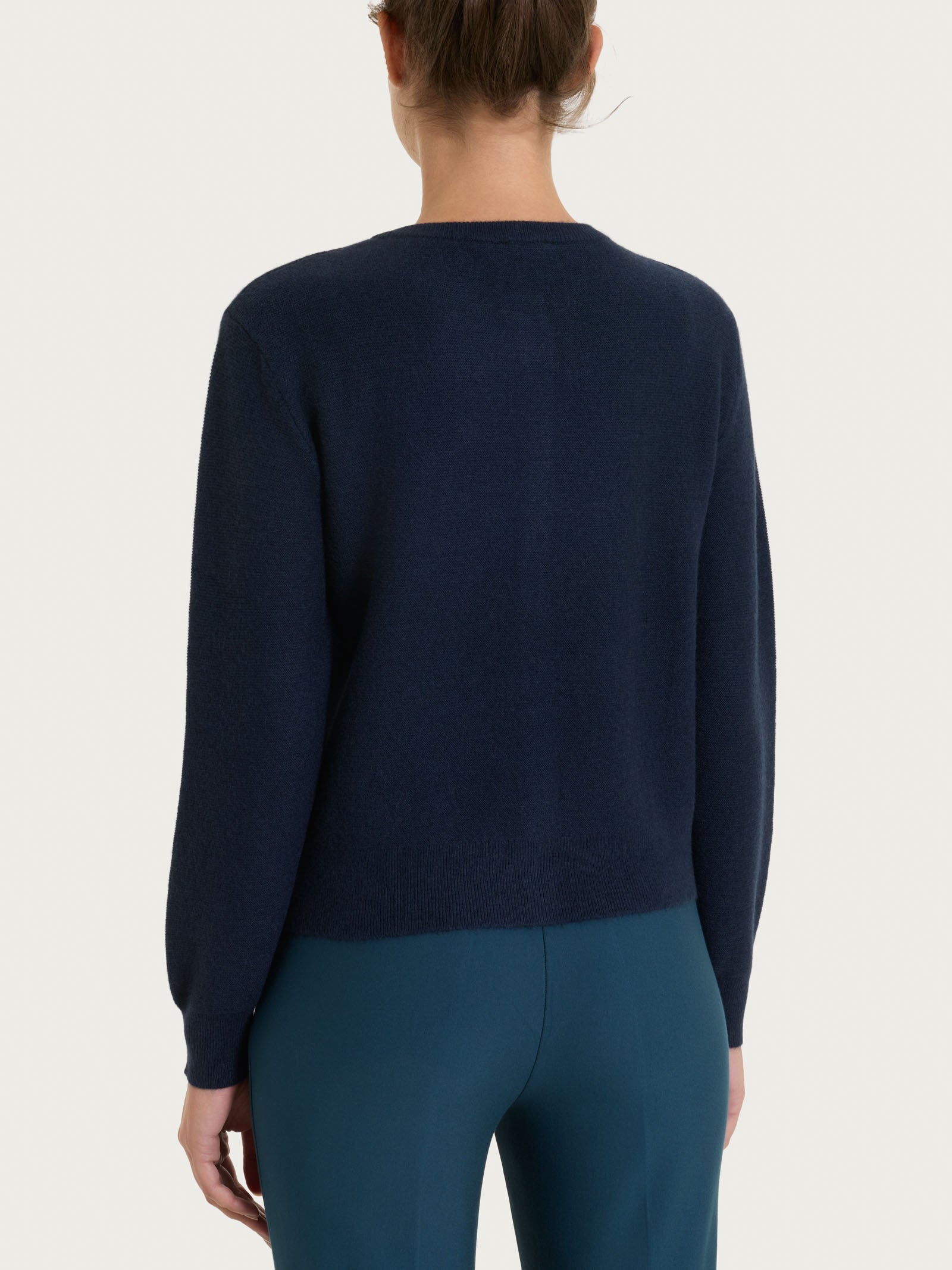 Ragno Natural Soft Cardigan Corto Punto Links Bleu Caldo