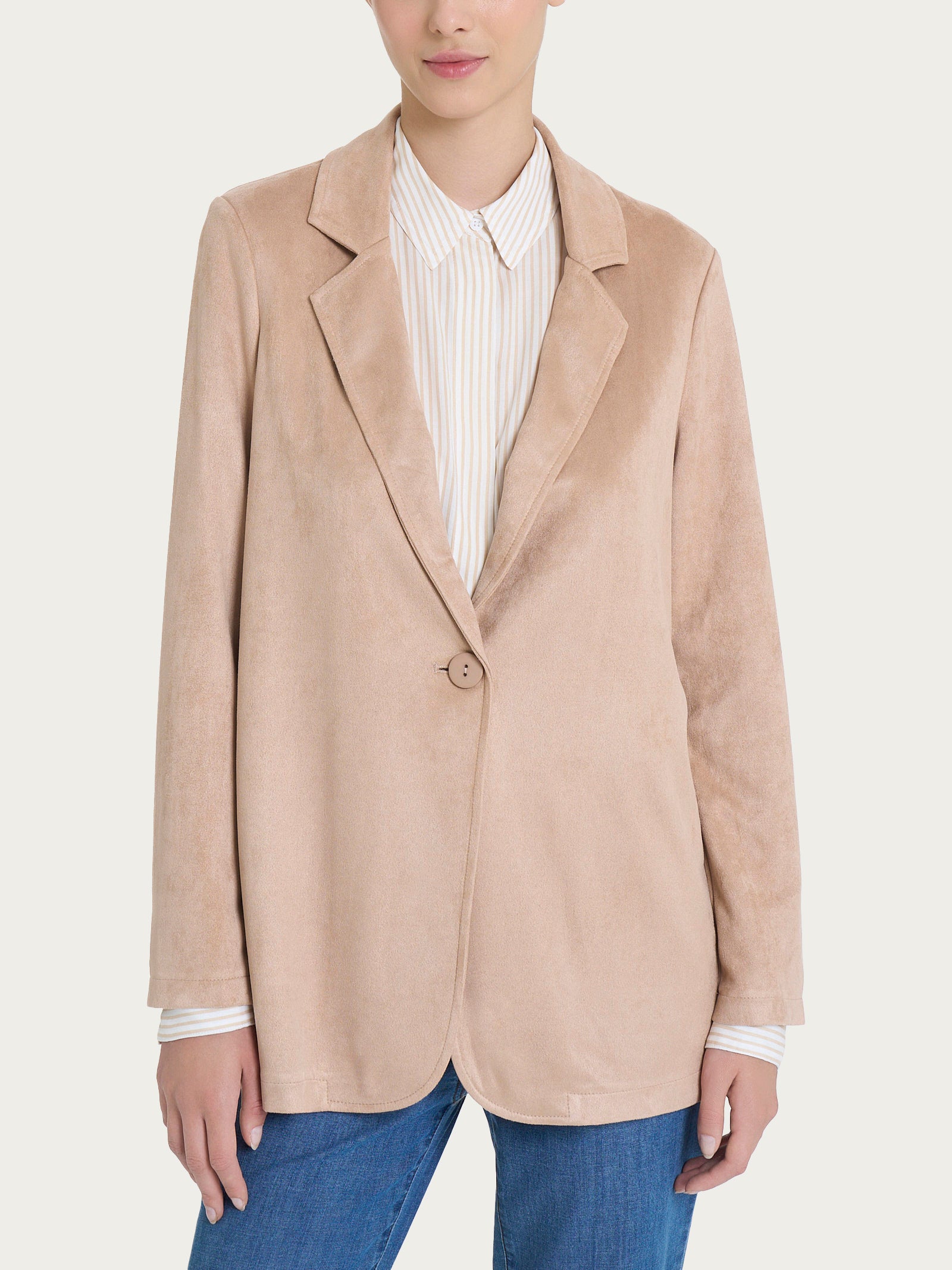 Ragno Blazer over Eco Suede Warm Taupe