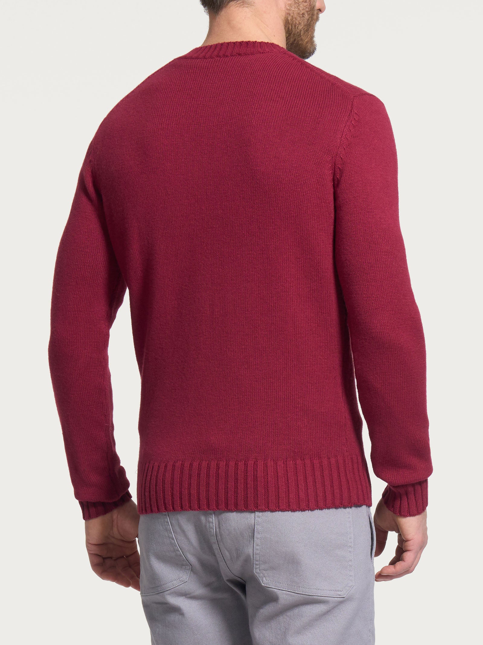 Ragno Nice Wool Pull Girocollo lana Tibetan Red