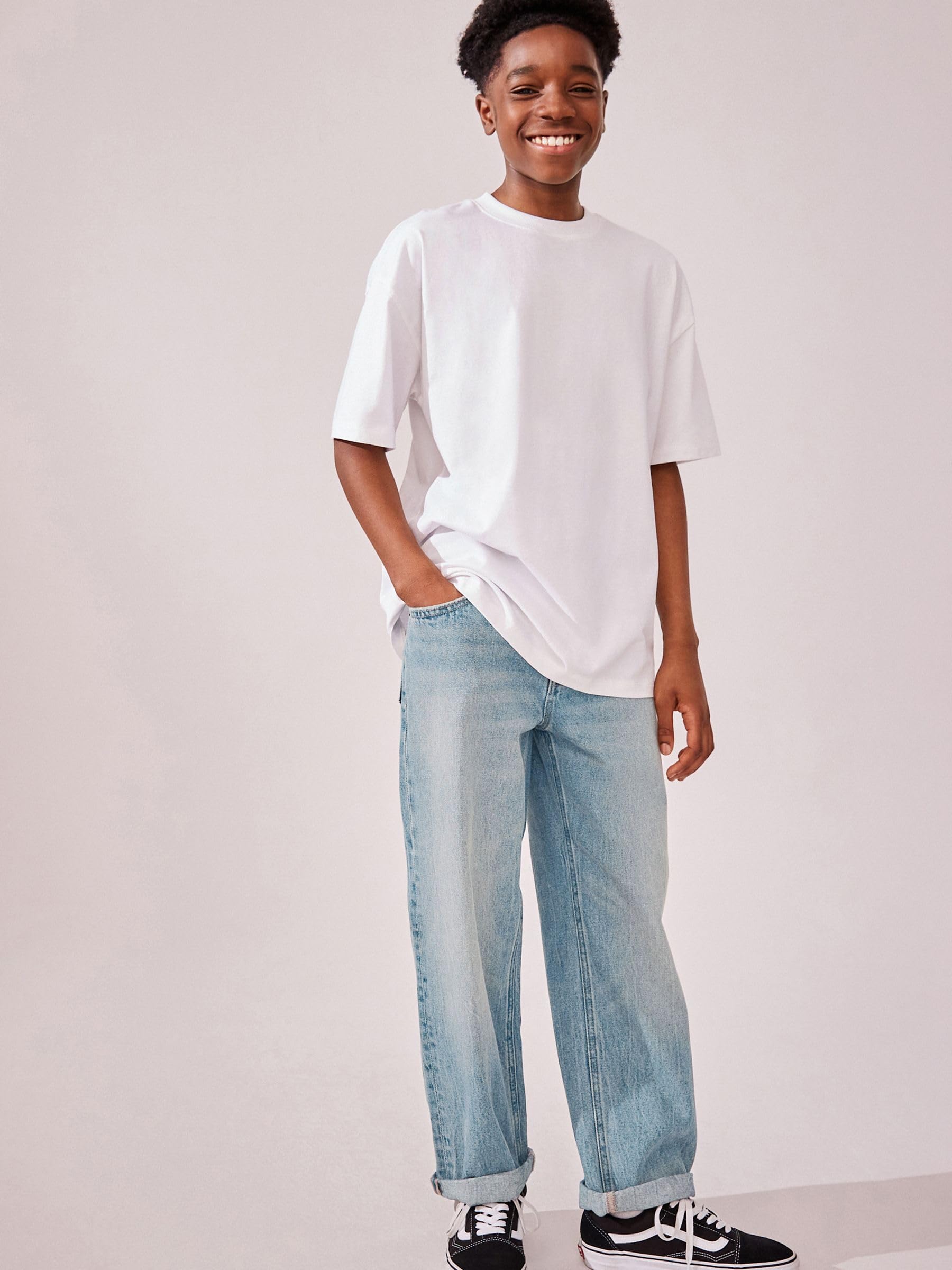 Next Authentic jeans ragazzo gamba larga taglia 104