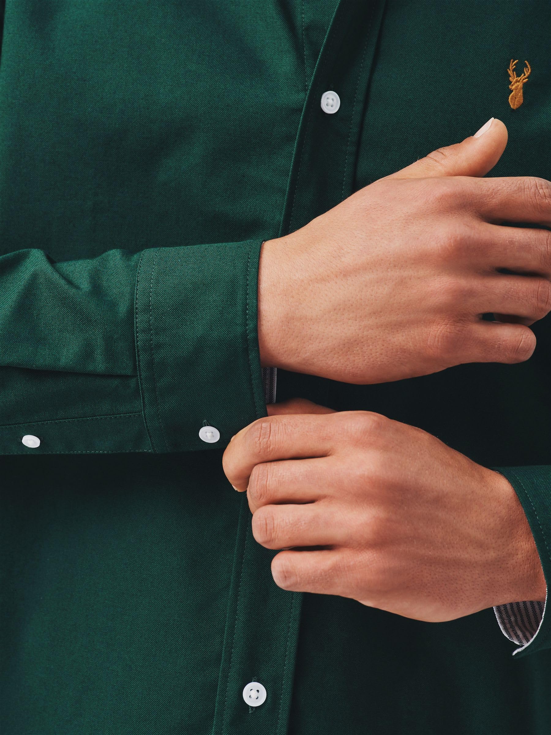 Next Oxford camicia uomo maniche lunghe vestibilita attillata