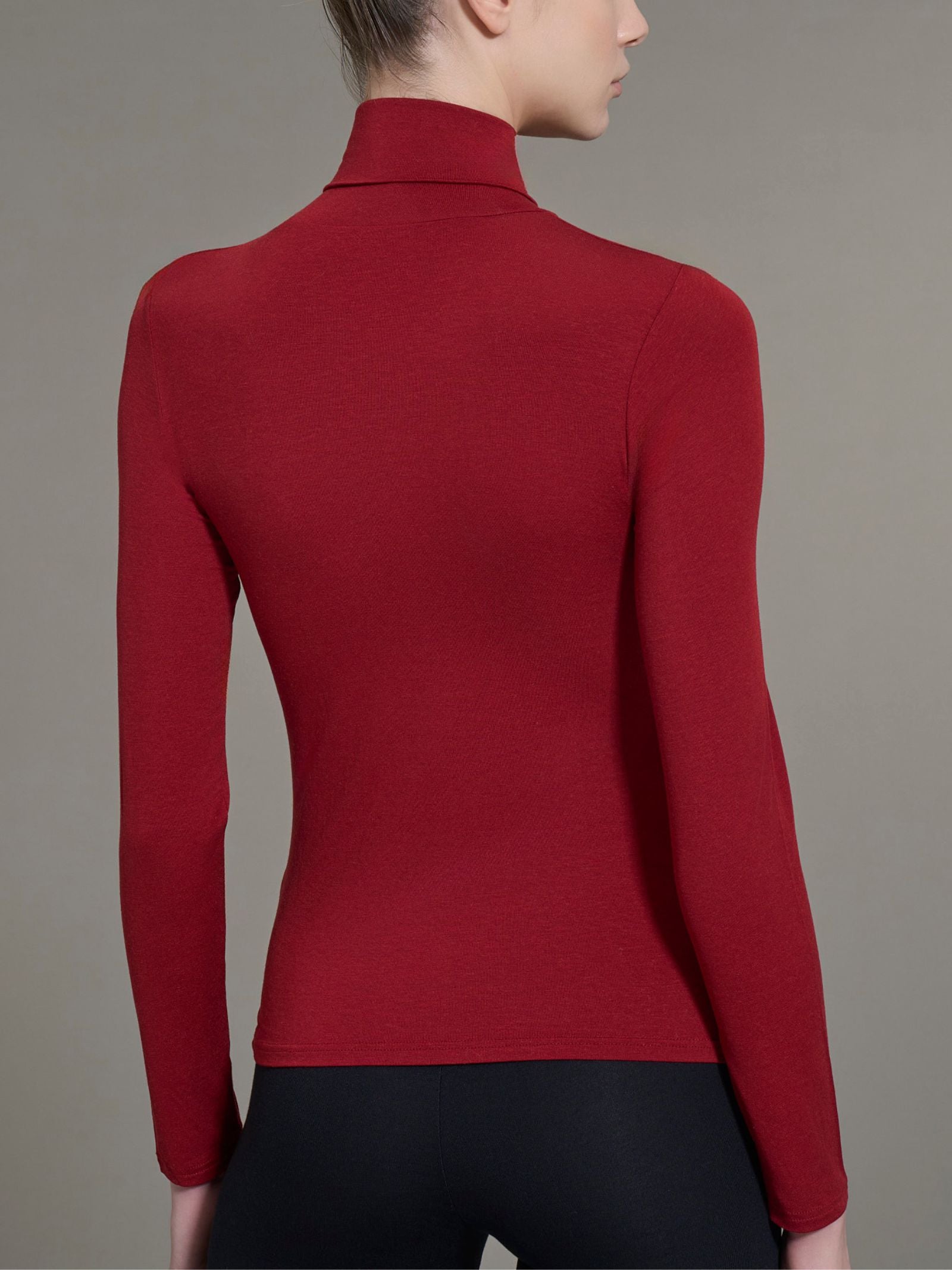 Ragno Tenderwool Dolcevita maglia amarena lana
