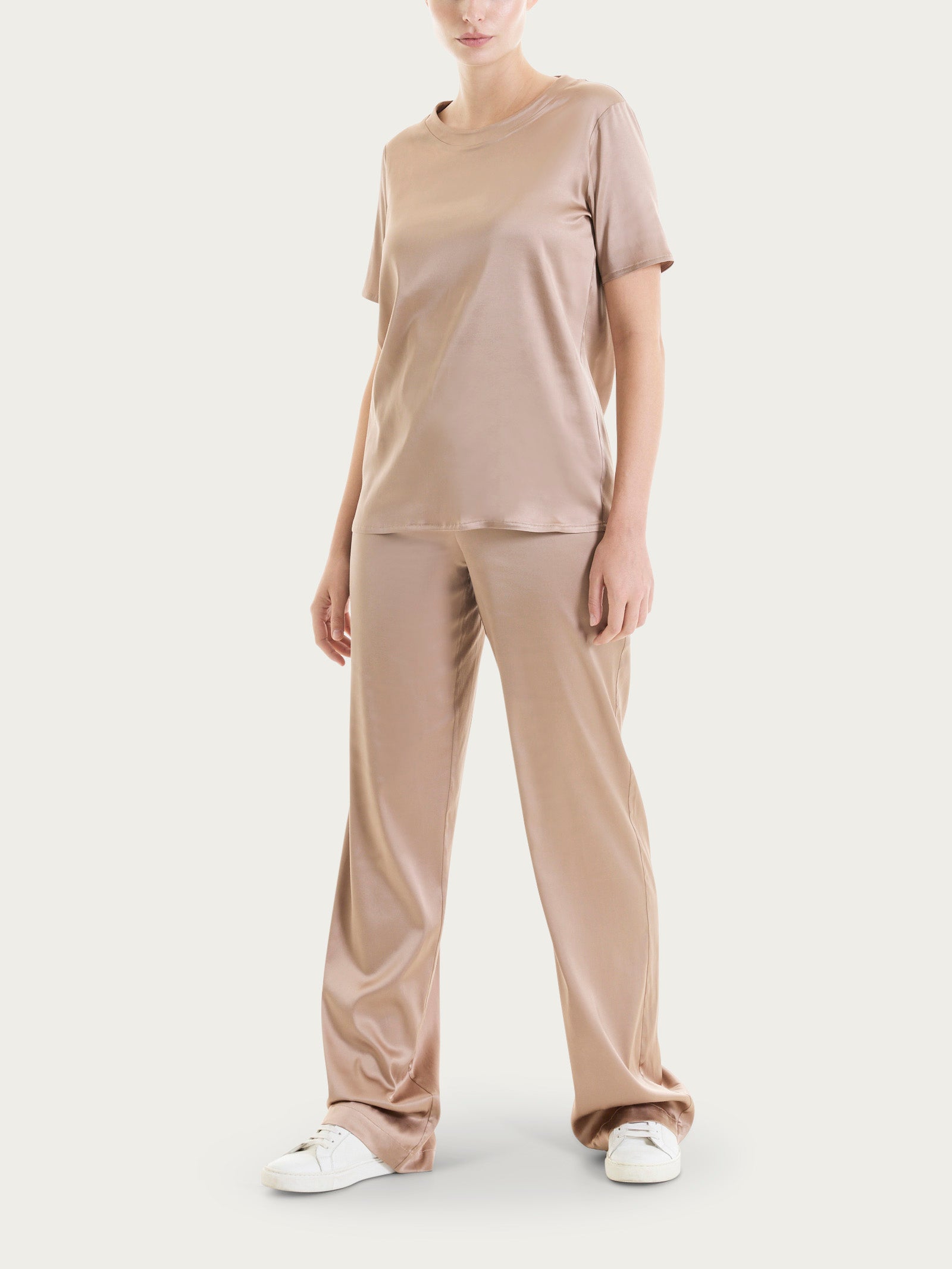 Ragno Gem Maglietta Manica Corta Warm Taupe Viscosa