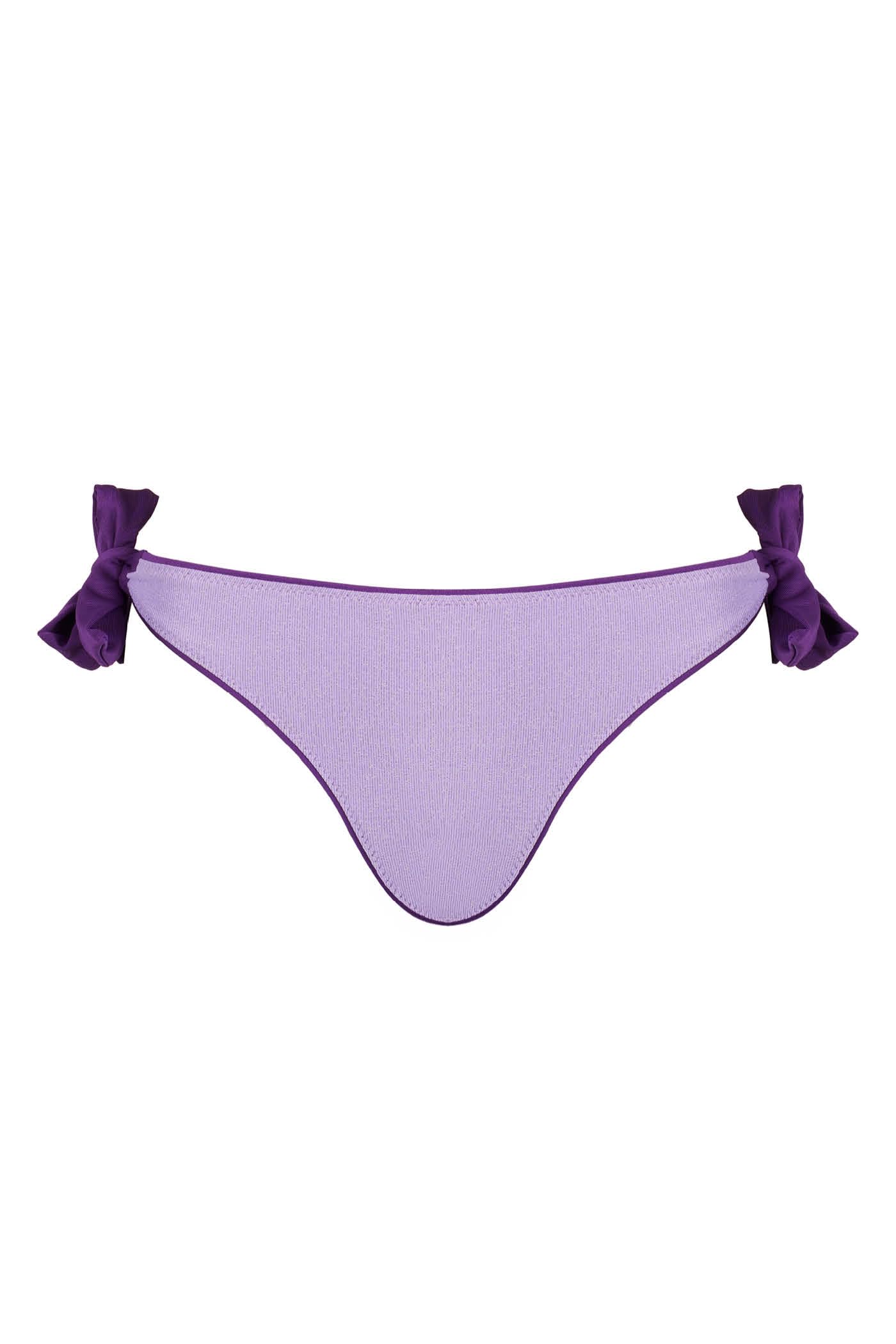 Goldenpoint Lamè Slip Bikini Fiocchi Tinta Unita Lurex