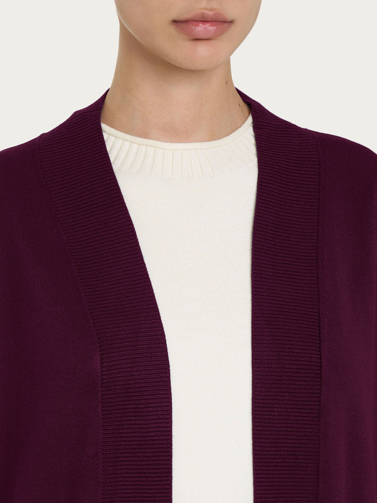 Ragno Four Seasons Cardigan Bottoni cardigan fig viscosa