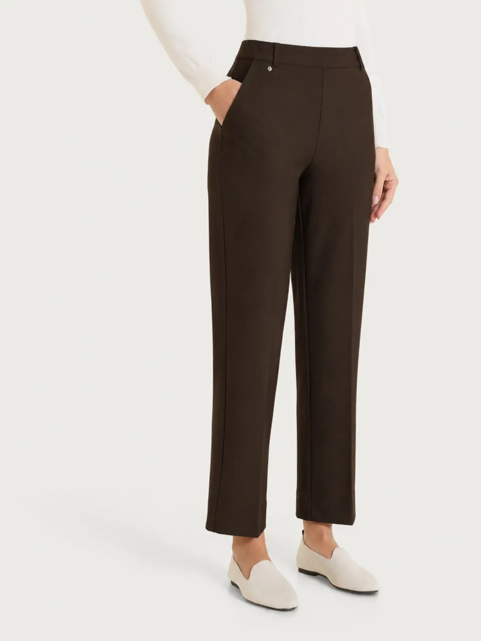 Ragno Compact Pantalone Flare Tasche Chocolate Torte