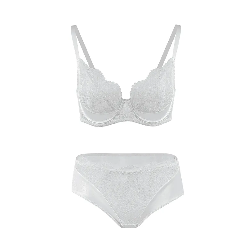 Maria Grazia Severi Serene completo intimo bianco pizzo floreale