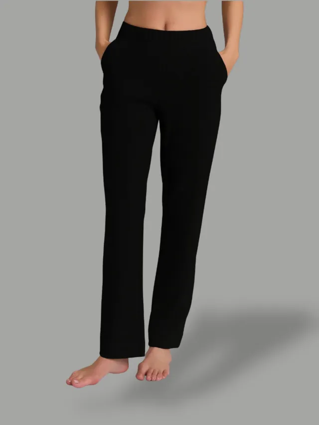 Ragno Compact The Straight Leg pantalone nero con tasche