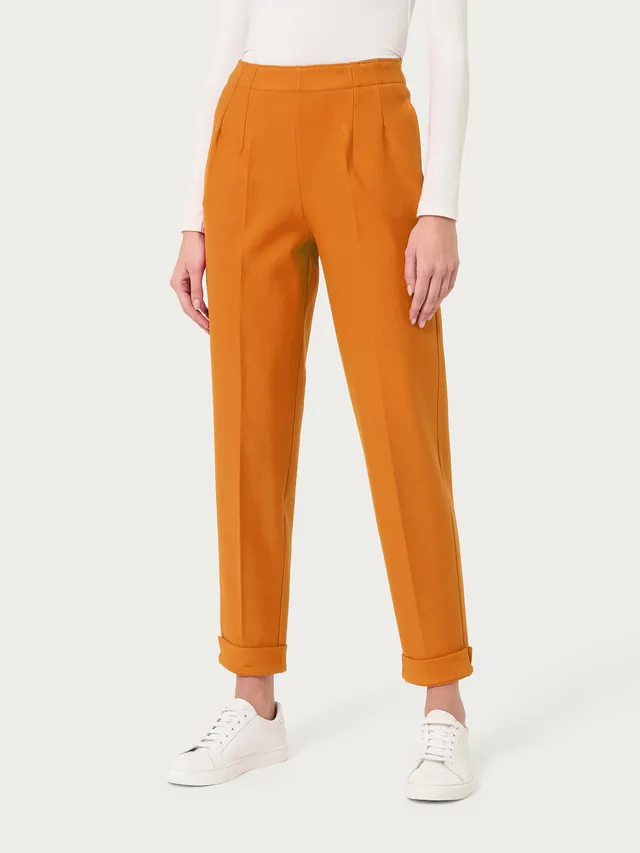 Ragno Compact pantalone carrot con tasche marmalade