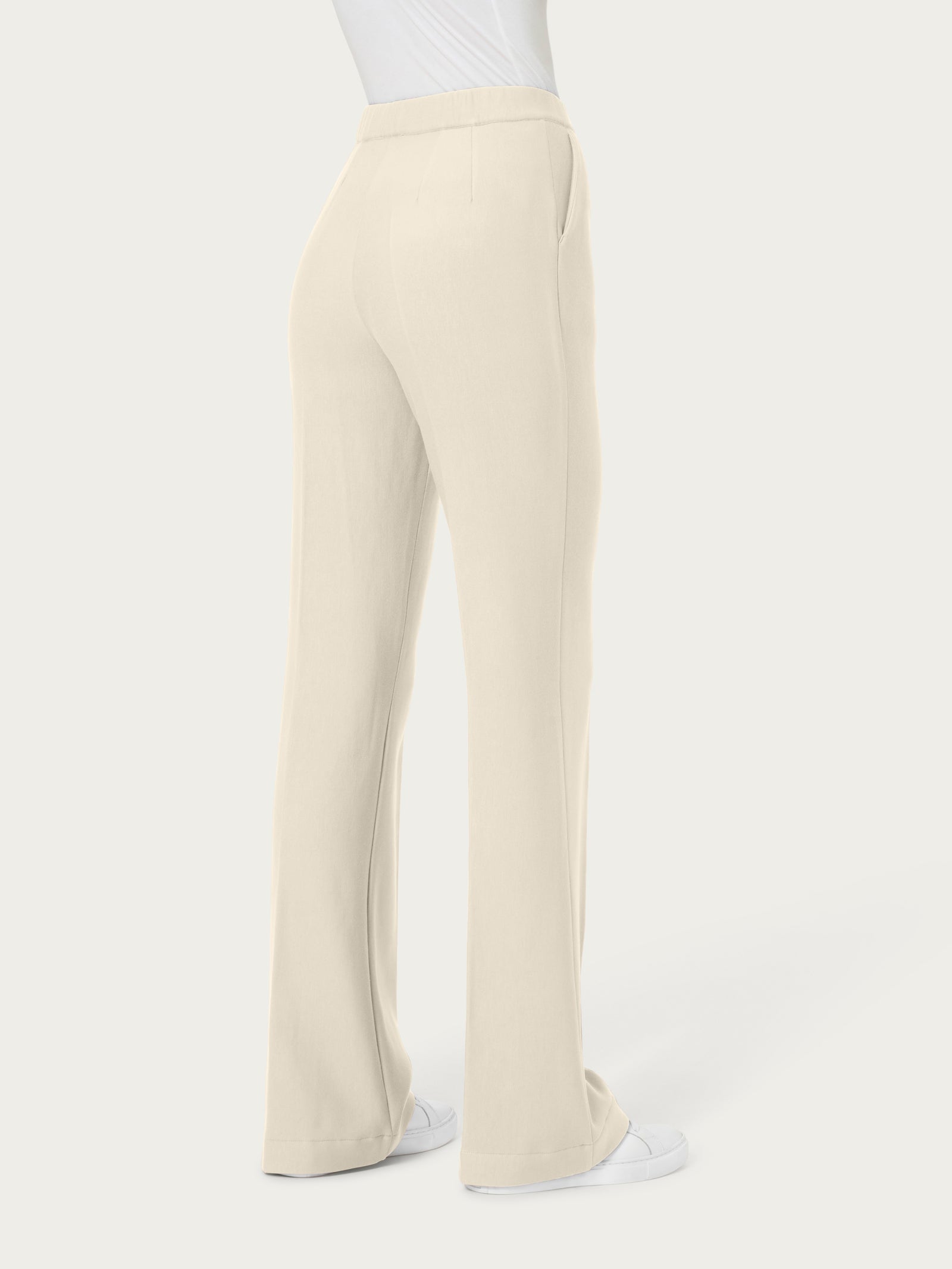 Ragno The Flare Pantalone Flare Champignon in felpa viscosa