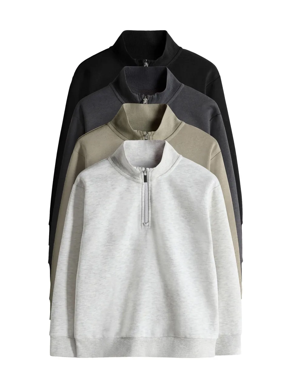 Geo Next The Set 4 Felpe Ragazzo con Zip sul Collo