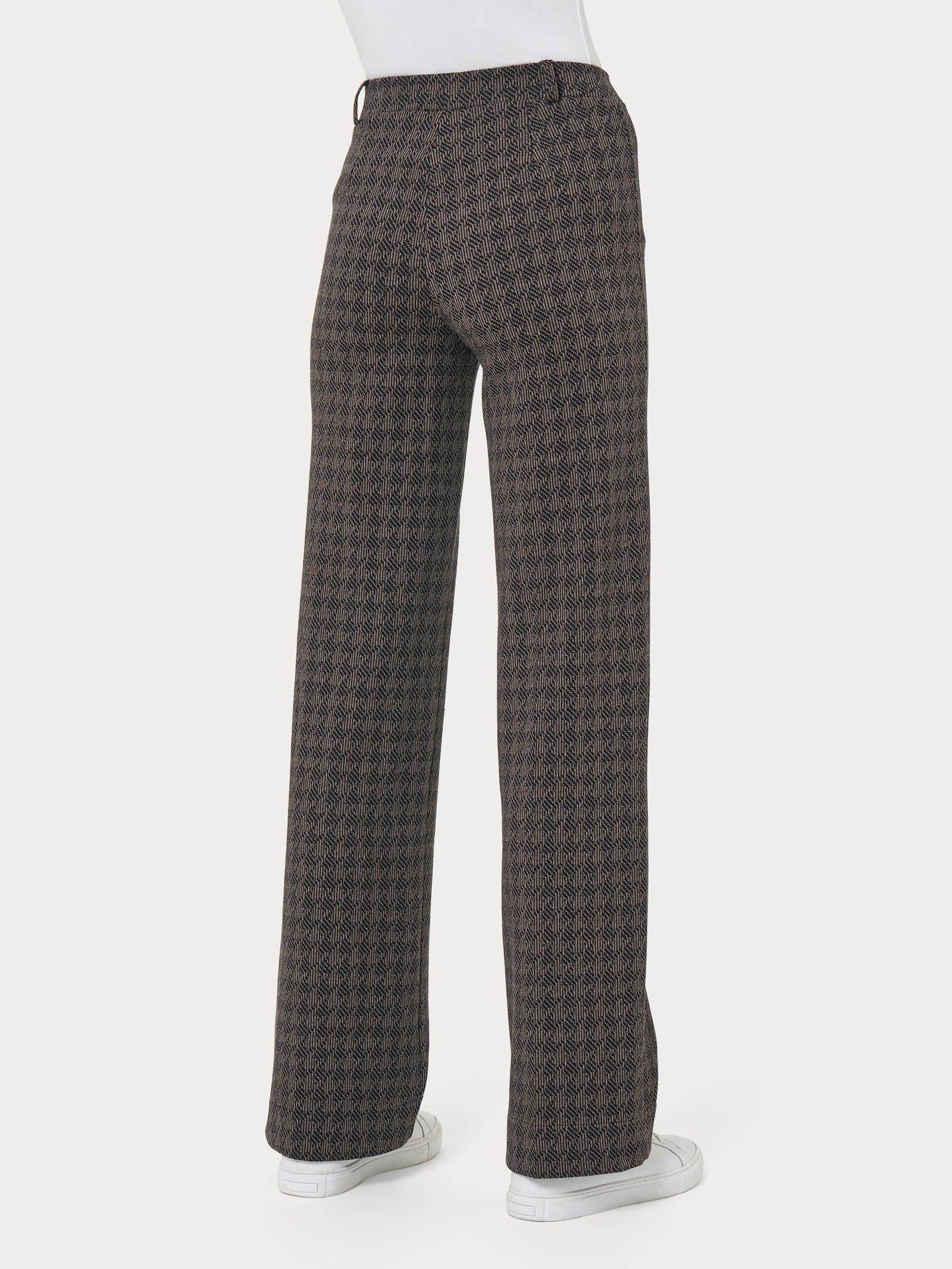 Ragno Compact Pantalone donna wide leg Fant. Pine Bark