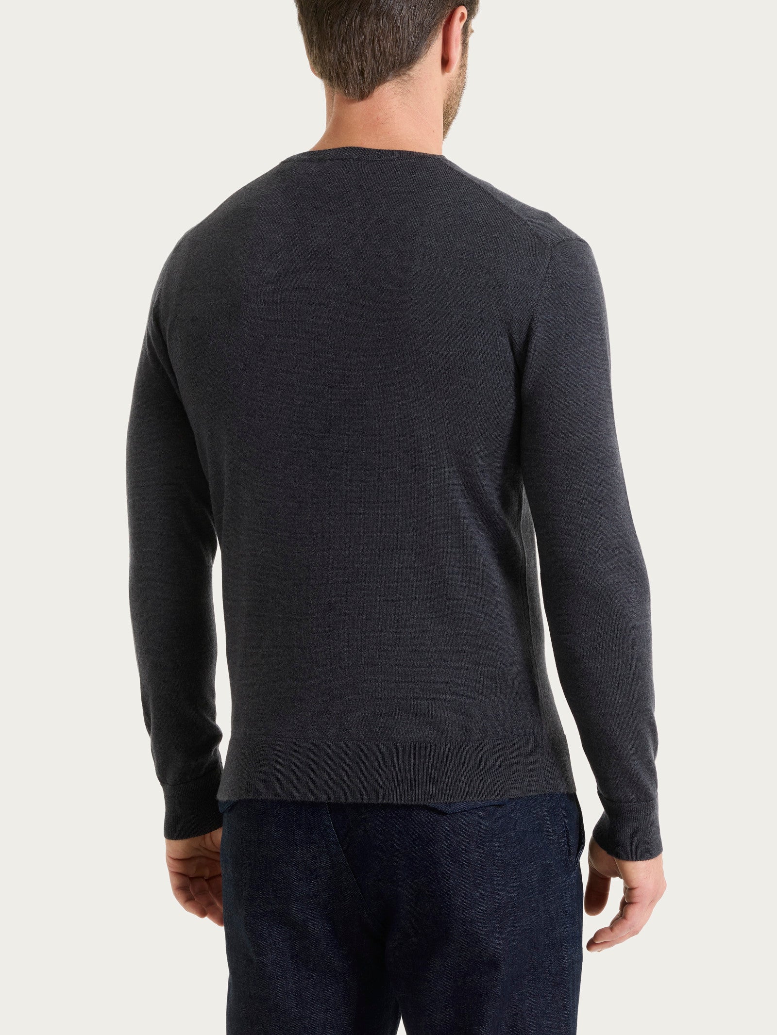 Ragno Merino Soft Pullover Girocollo Oscuro