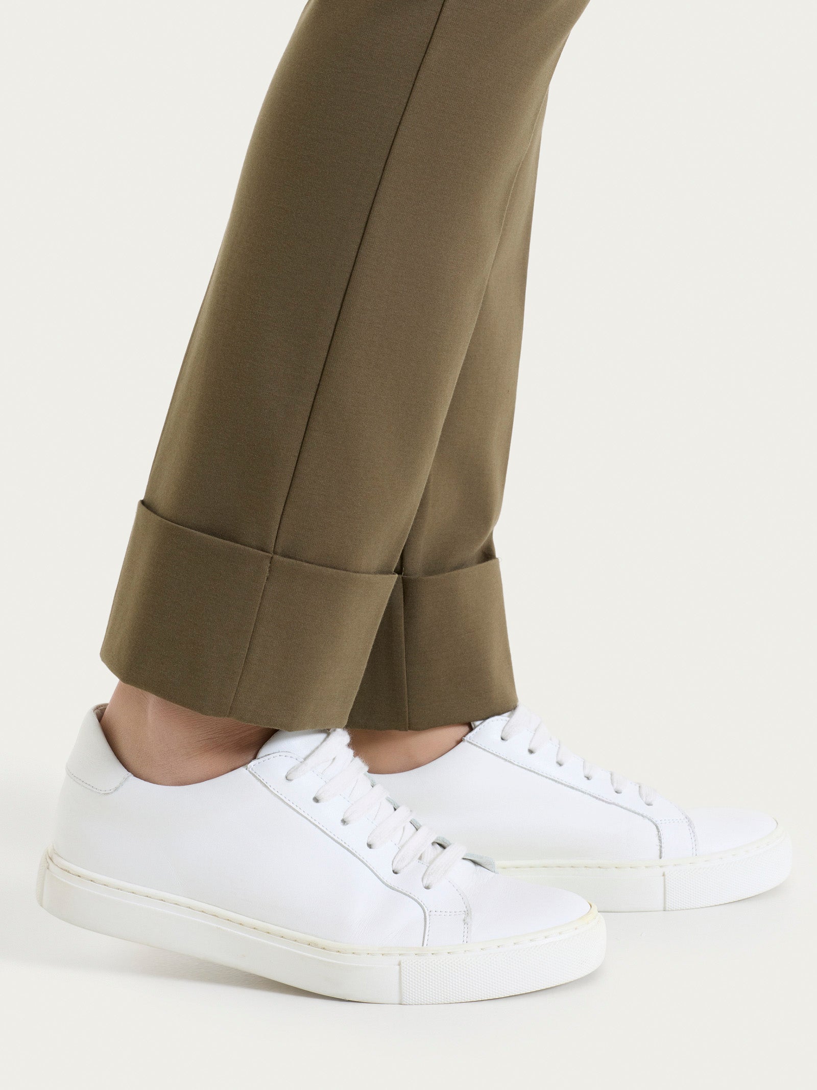 Ragno Compact Light pantalone slim dritto Dark Olive elasticizzato