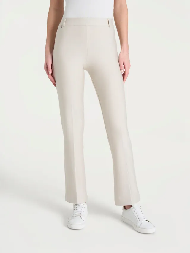 Ragno Compact Cropped Flare pantaloni Champignon elasticizzati