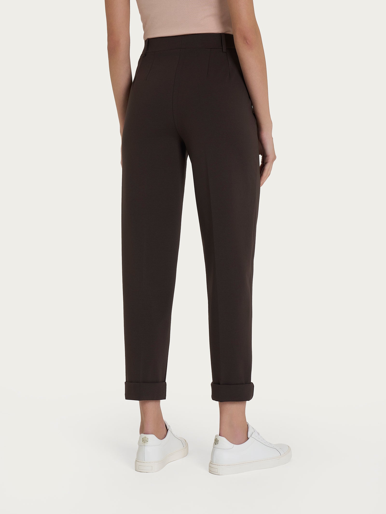 Ragno Compact Light Pantalone Carota Chocolate Torte cropped