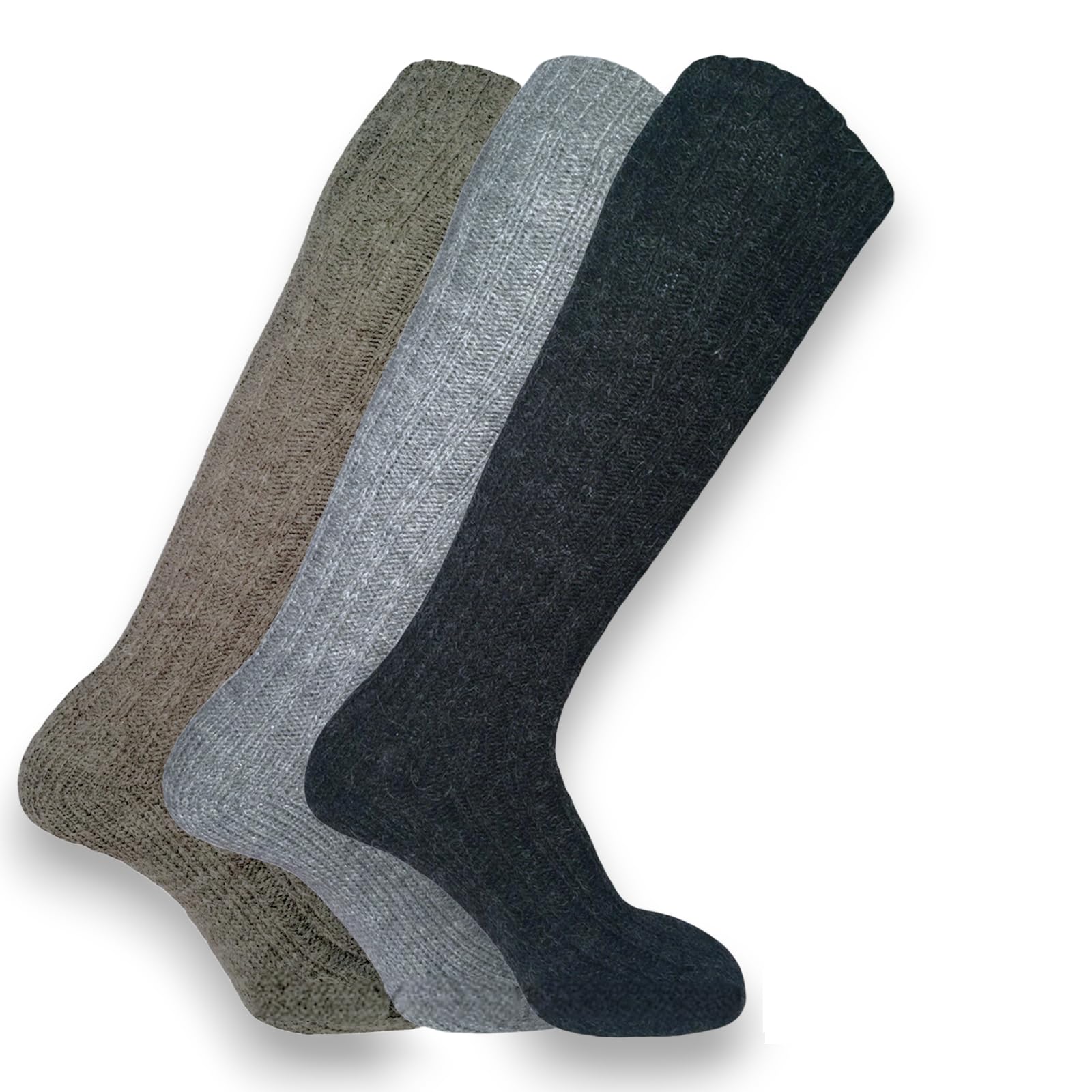Lady C calzini lunghi lana e alpaca unisex caldi