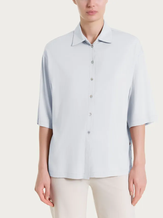 Ragno Voile Stretch Camicia 3/4 Lilac Hint viscosa