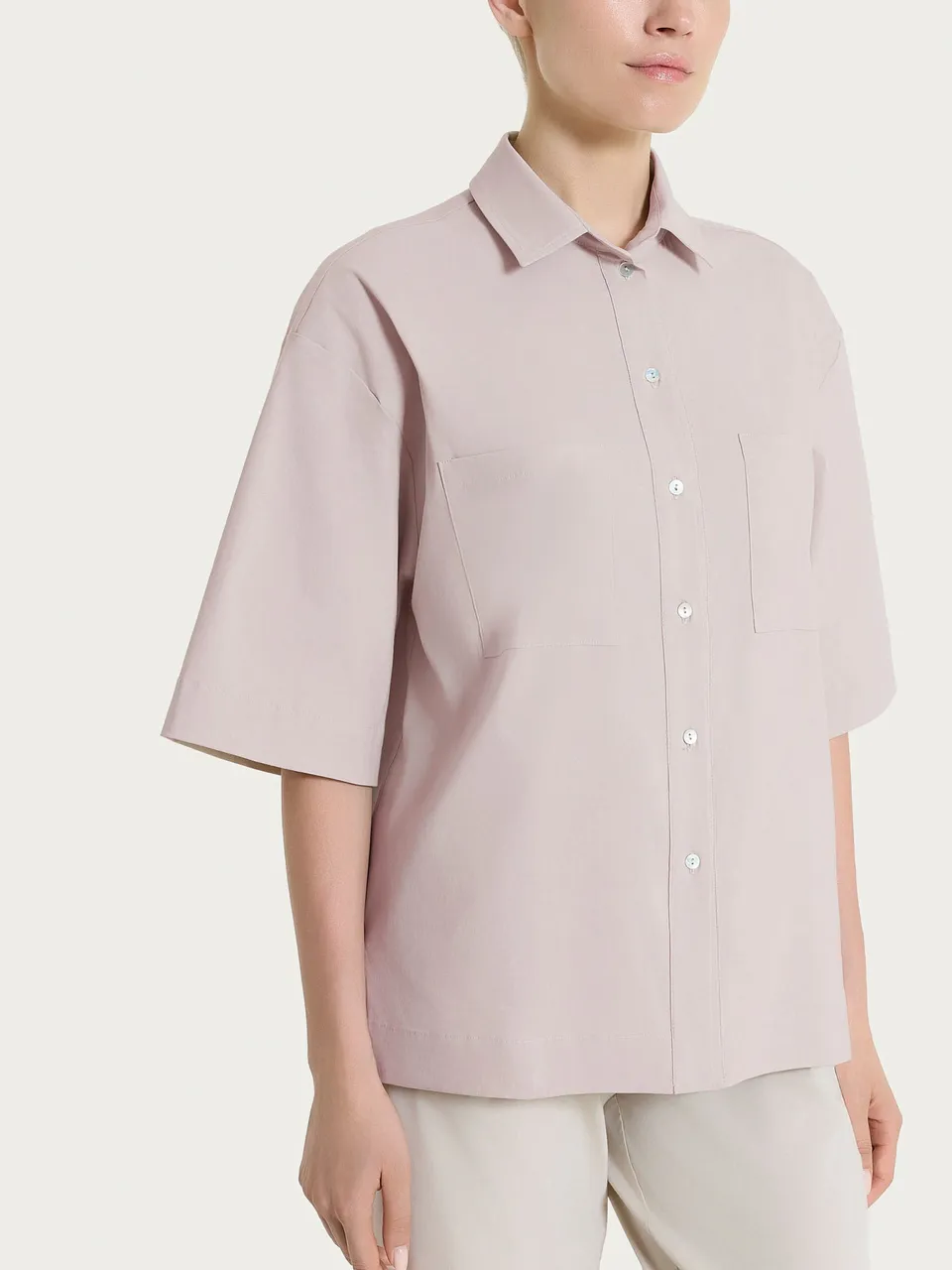 Ragno Super Fresh Sphinx camicia manica corta rosa tasche