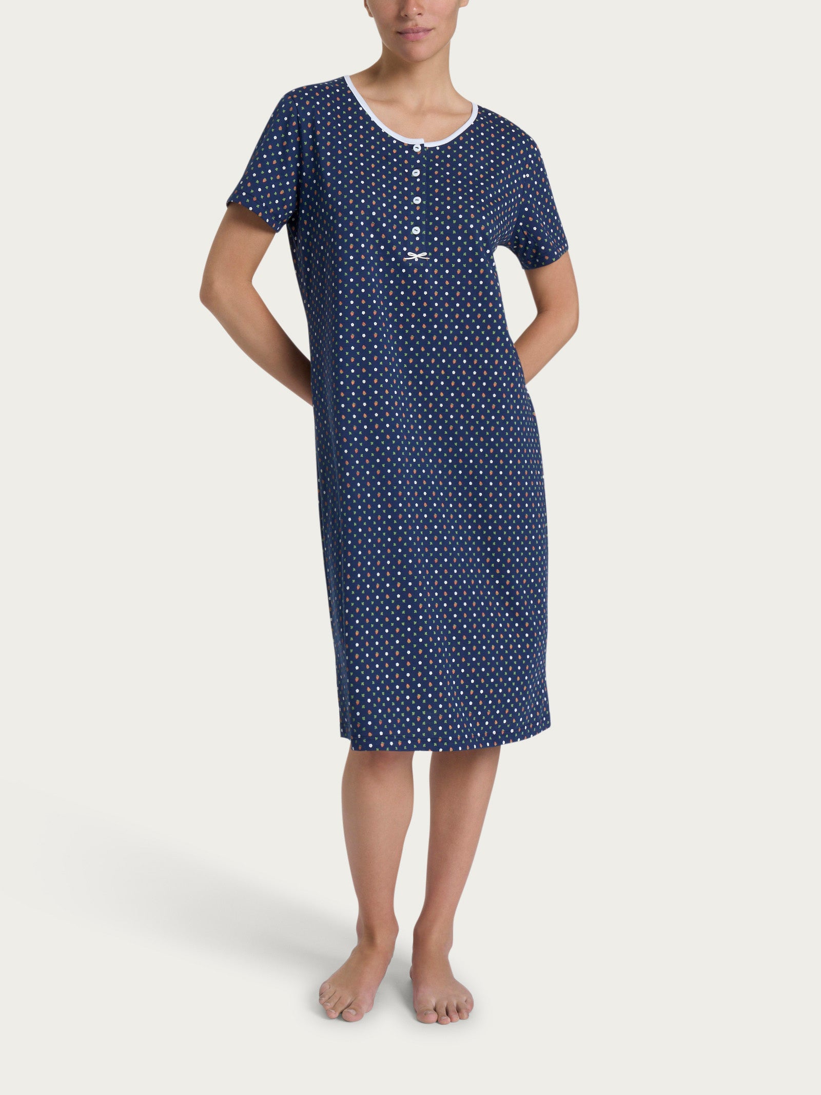 Ragno Jersey Cotone camicia notte serafino naval academy