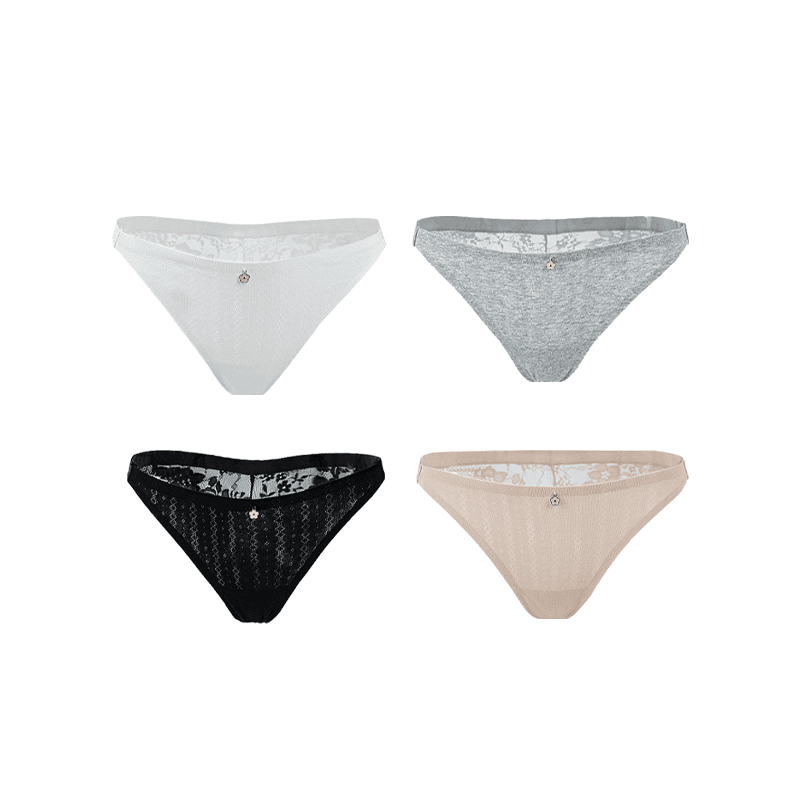 Maria Grazia Severi slip brasiliana pizzo 4 pezzi