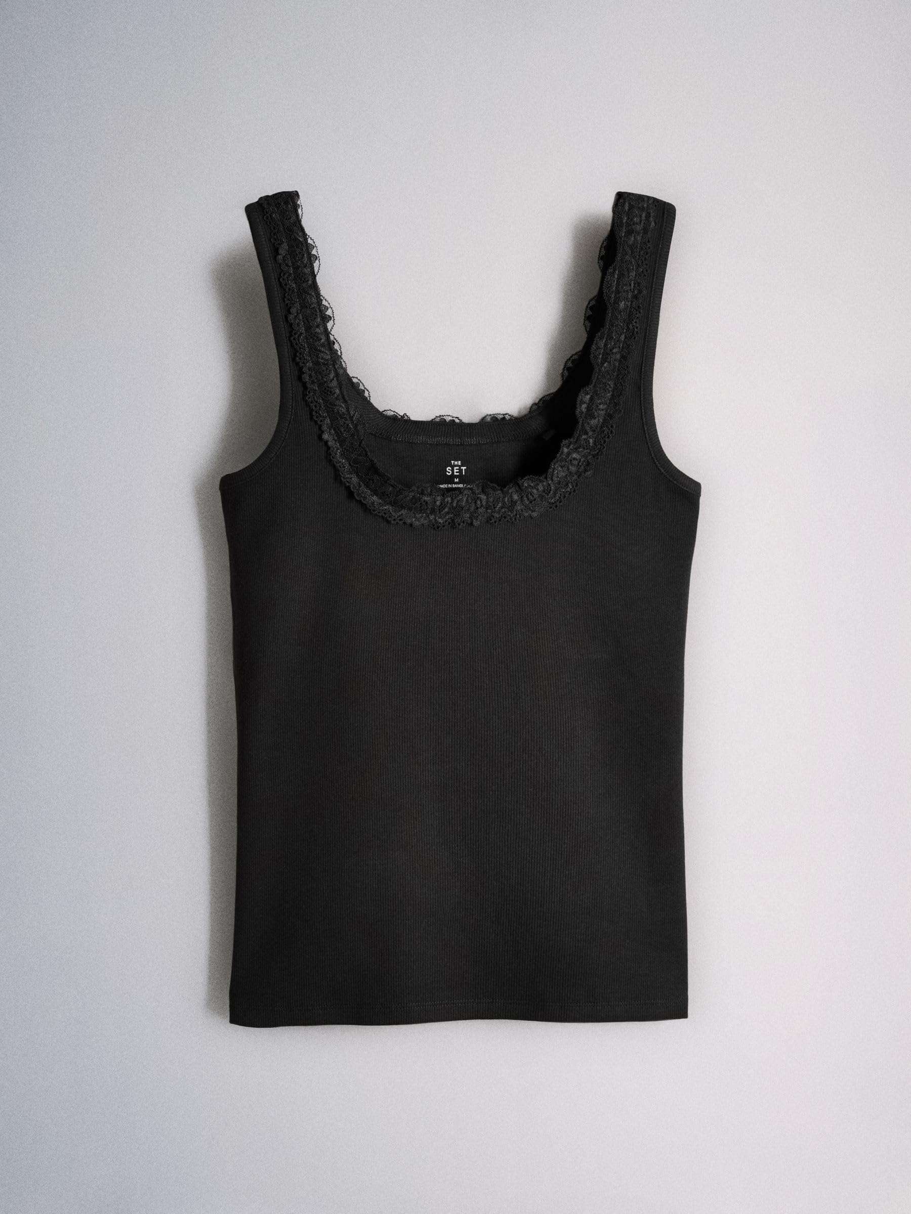 Geo Next The Set canotte scollo squadrato pizzo 3 pezzi