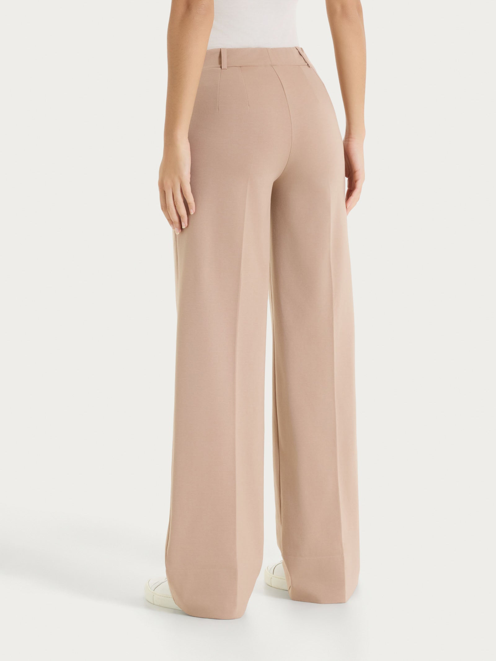 Ragno Compact Light Pantalone ampio Warm Taupe misto cotone