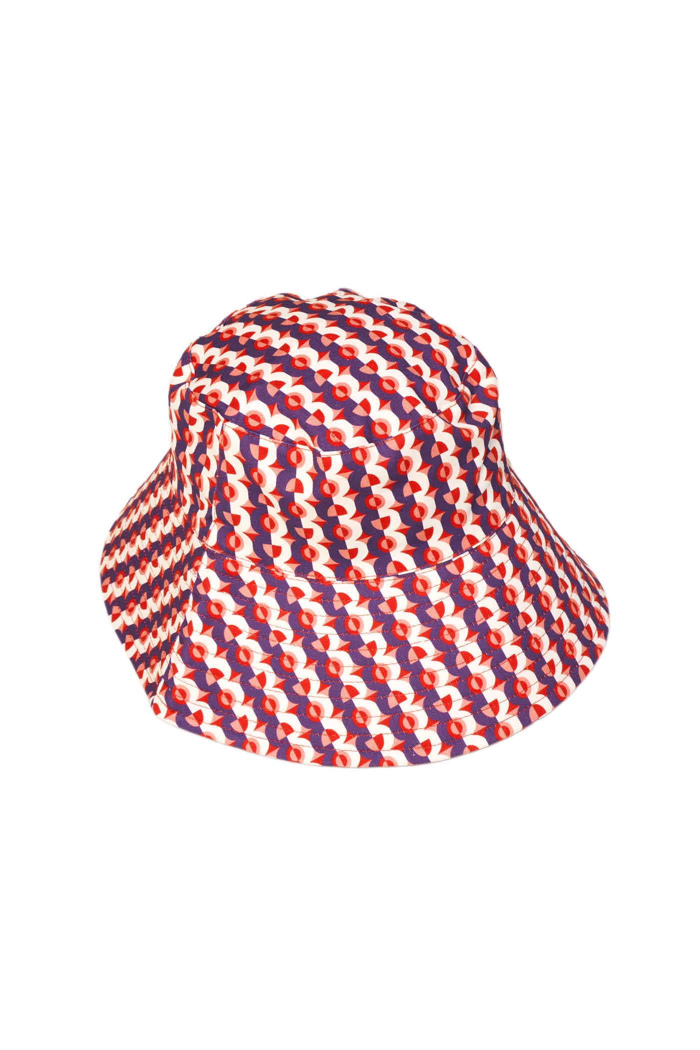 Goldenpoint Circus cappello bucket fantasia geometrica
