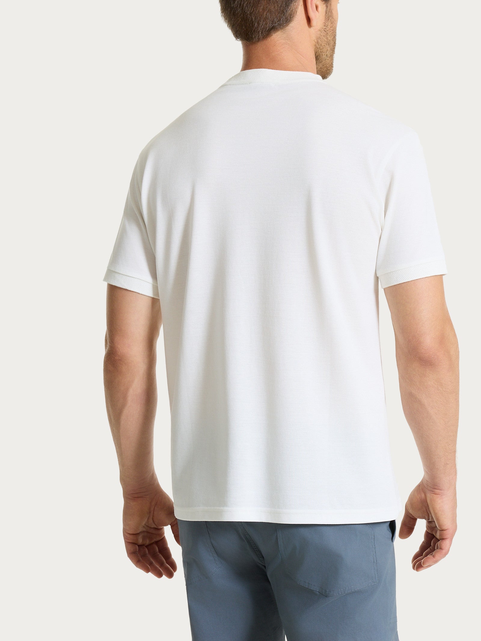 Ragno Four Seasons t-shirt girocollo uomo bianco puro cotone