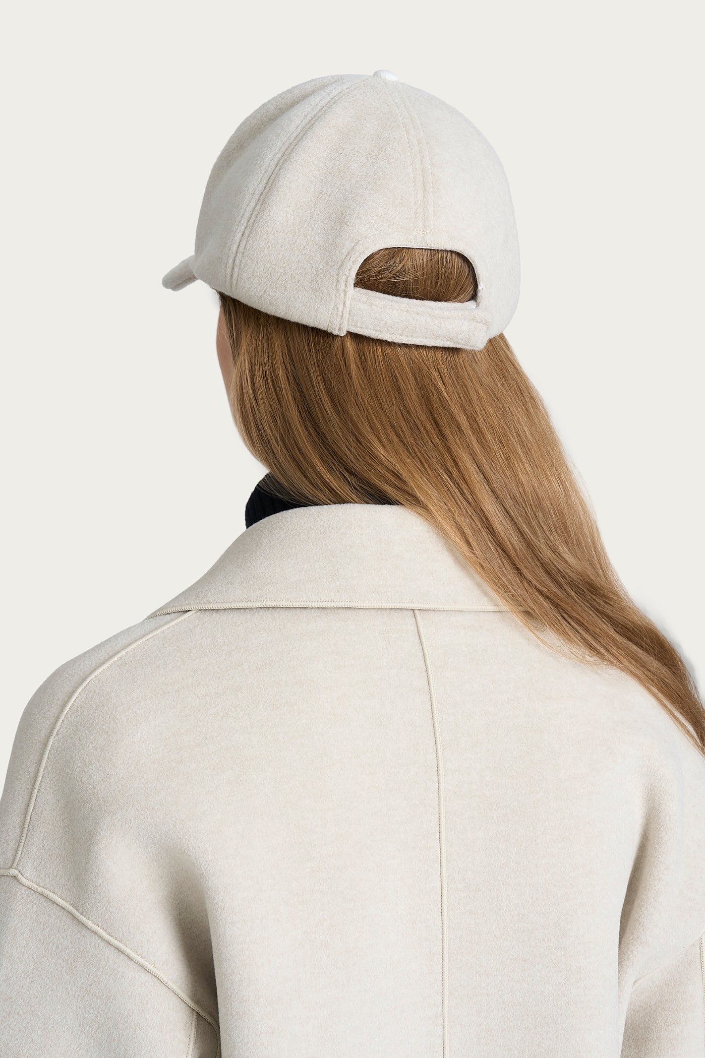 Ragno Vegan Wool cappello baseball Champignon Mel 32 caldo