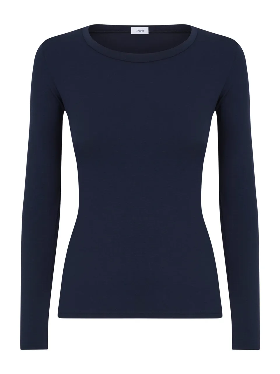 Ragno Tenderwool maglietta girocollo Bleu manica lunga