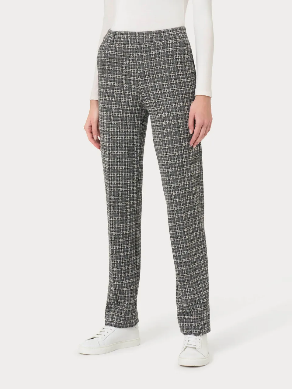 Ragno Compact Pantalone Dritto con Tasche Jacquard Vapore