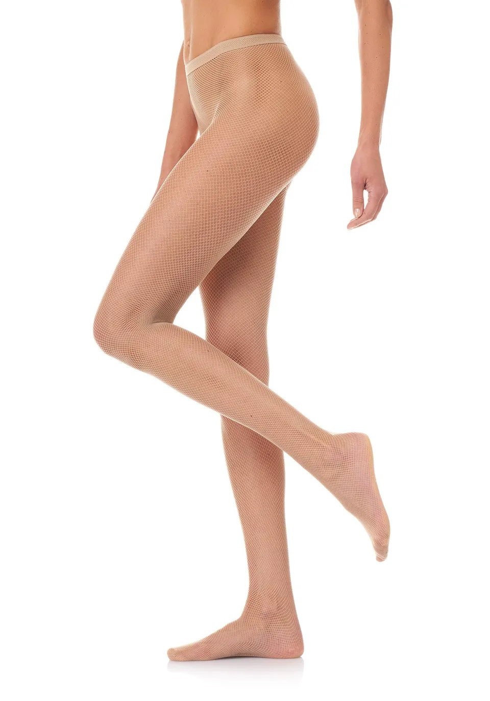 Goldenpoint Rete collant donna nero coprente