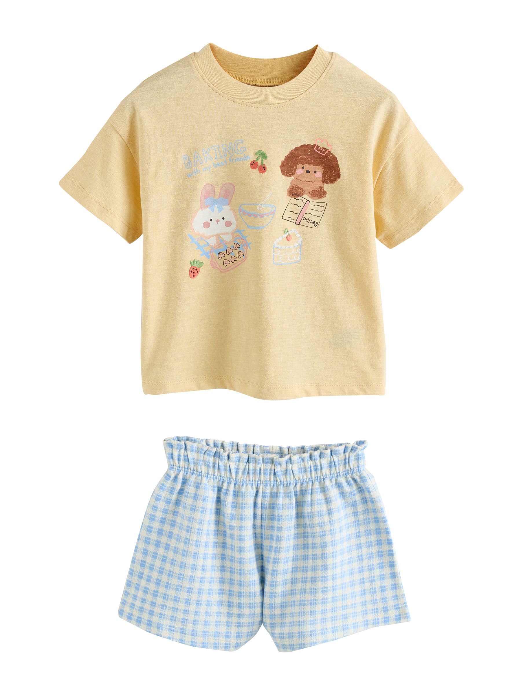Next Set 2 Pezzi Bambina Maglietta Shorts 116-122