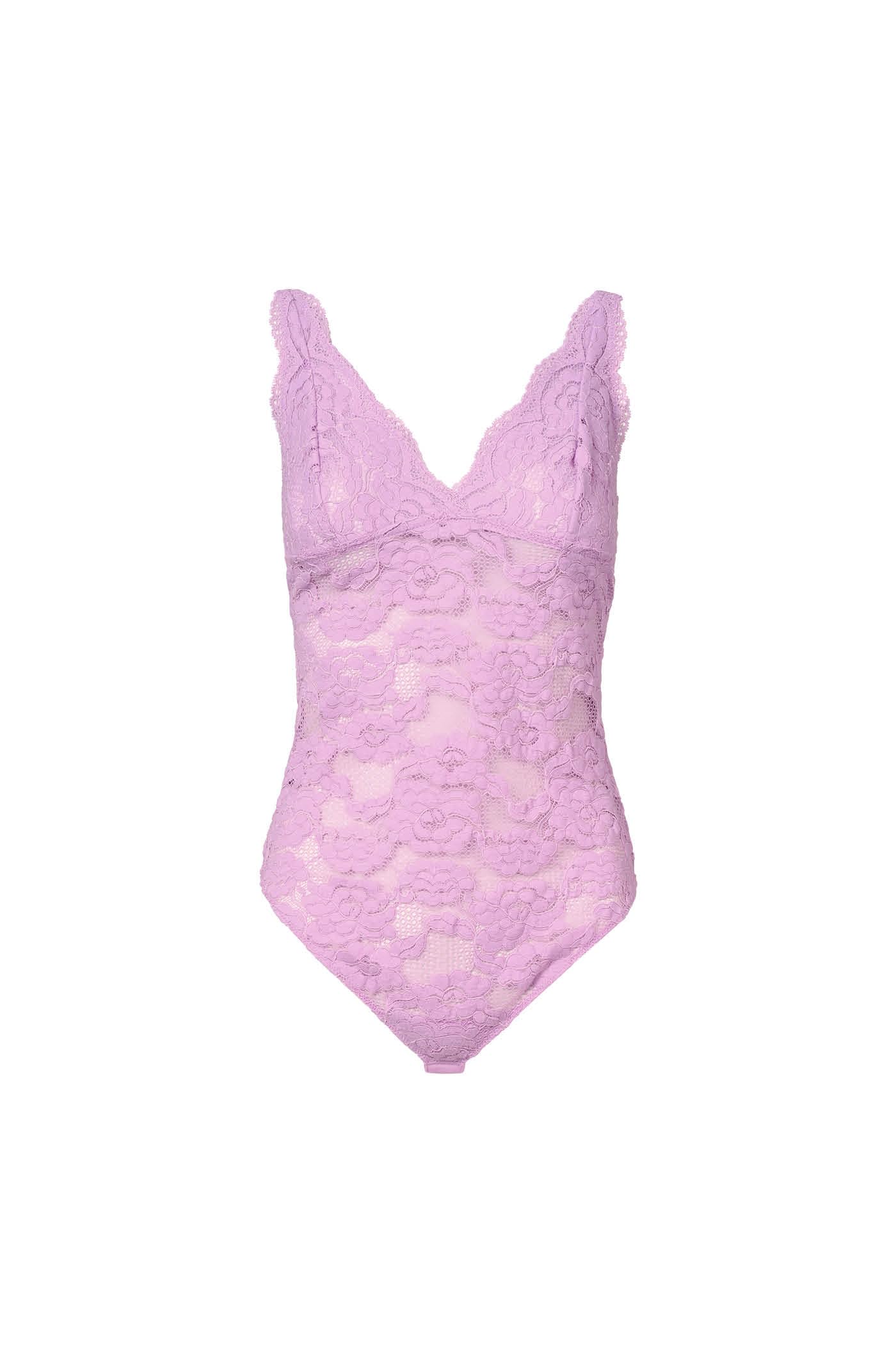 Goldenpoint Candyfloss Body Donna Pizzo Floreale Imbottito