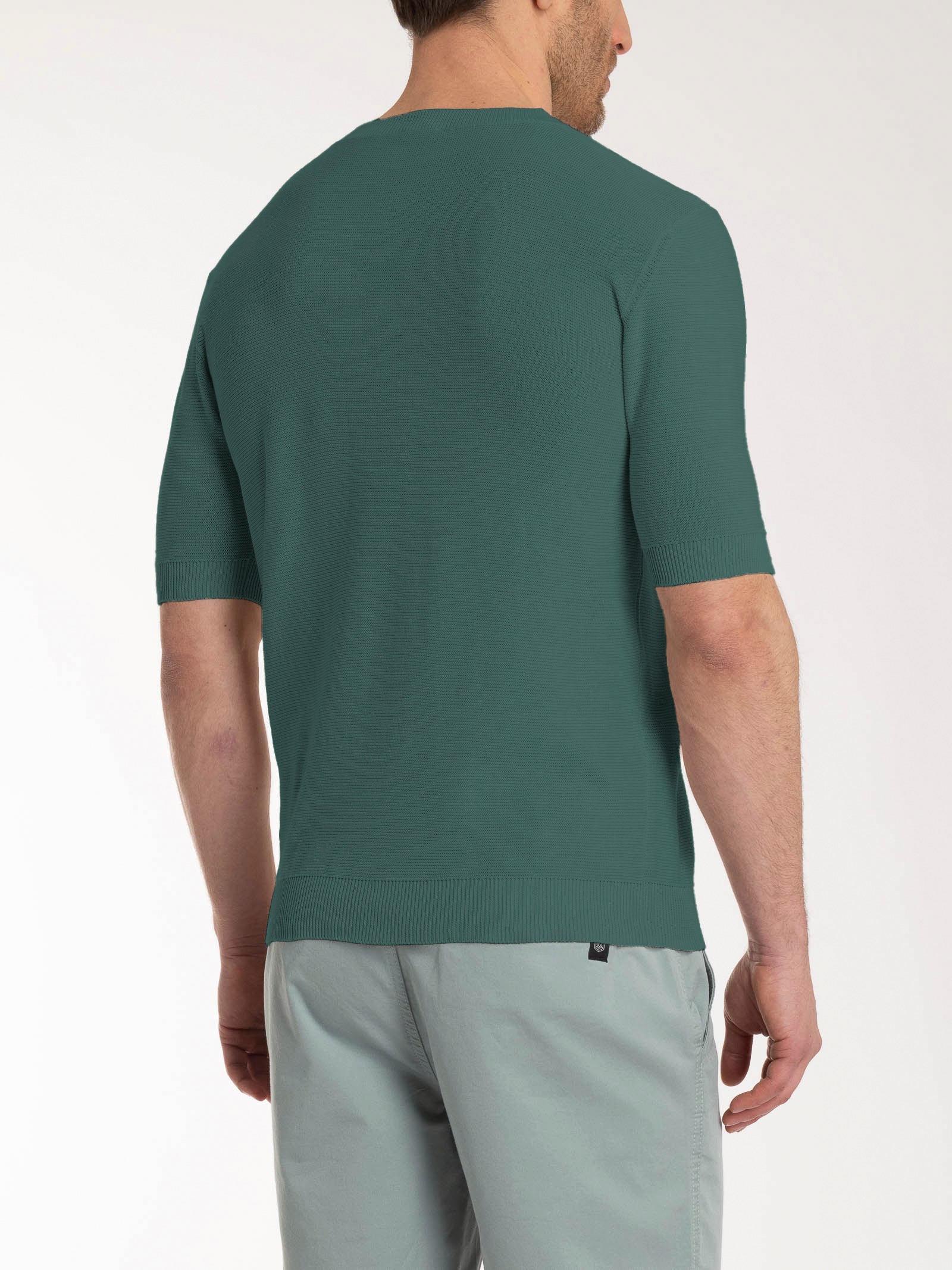 Ragno Puro Cotone Maglia Manica Corta Dark Forest