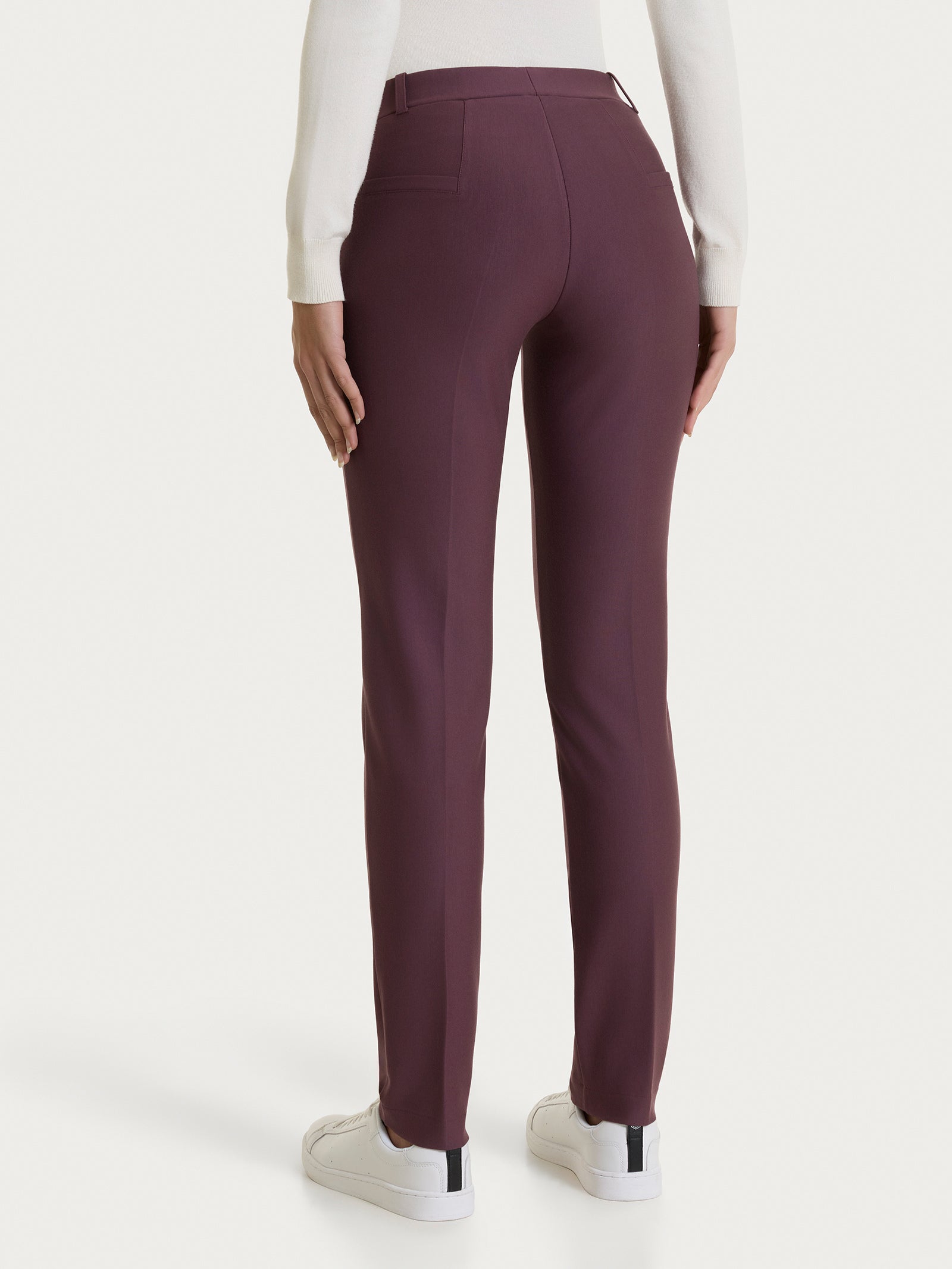 Ragno Compact Pantalone sigaretta skinny Huckleberry