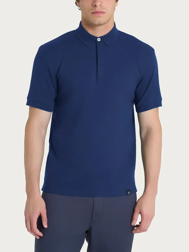 Ragno Sport polo manica corta blueberry in cotone