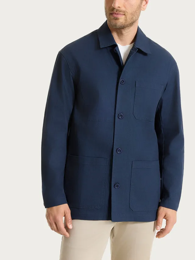 Ragno Compact Giacca Utility Canvas Stretch Outer Space regular