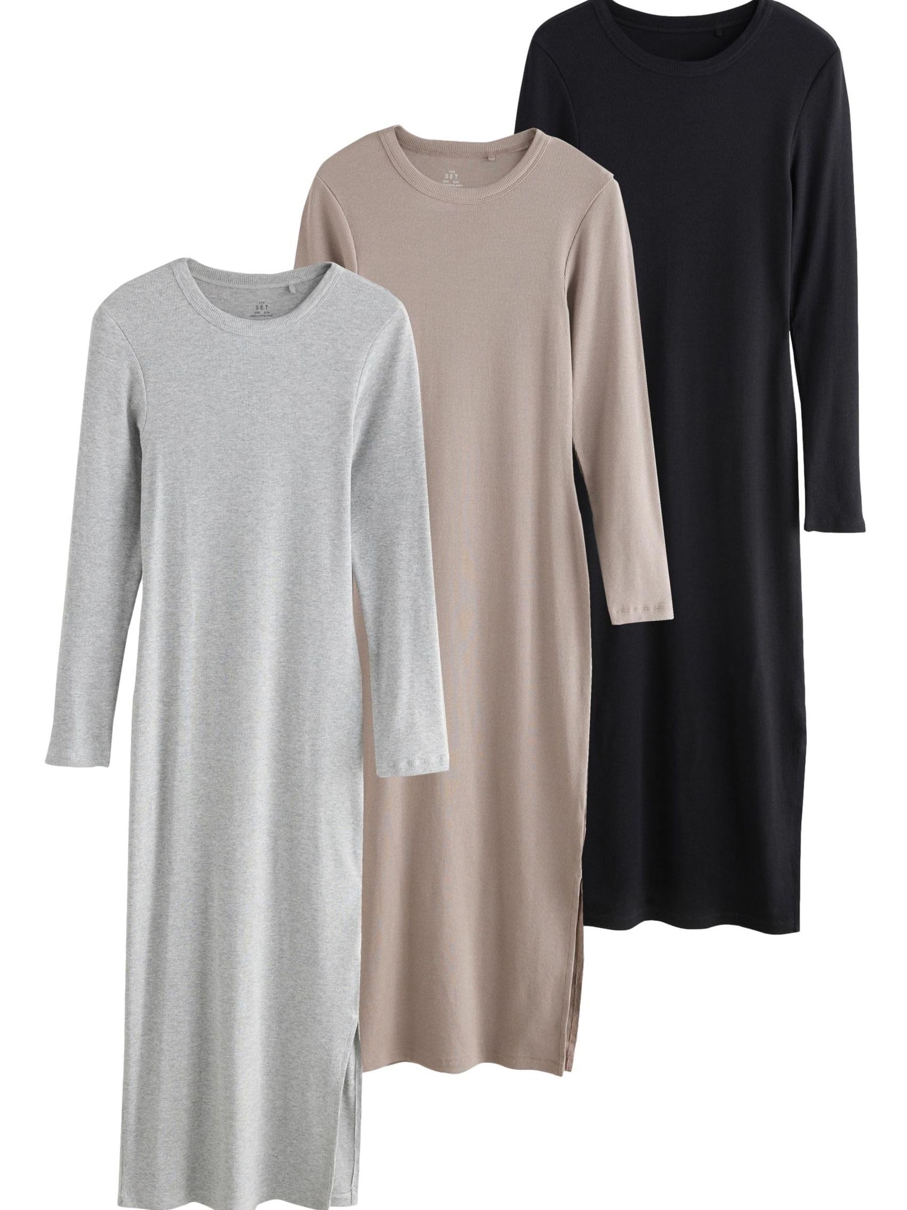 Geo Next The Set Abiti Aderenti Coste abito donna 3 pezzi midi