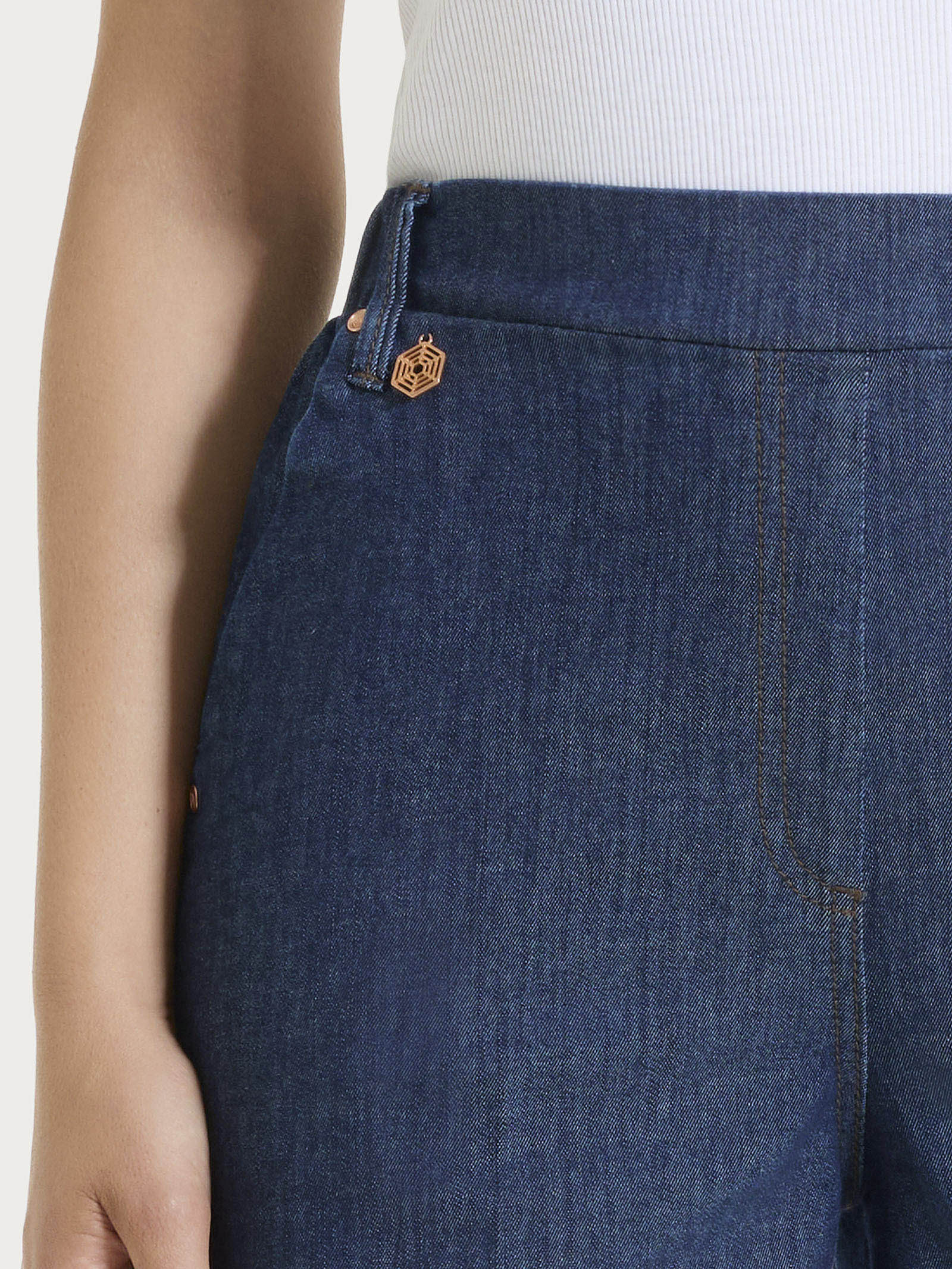 Ragno Super Denim Jeans Ampio Light Denim vita piatta