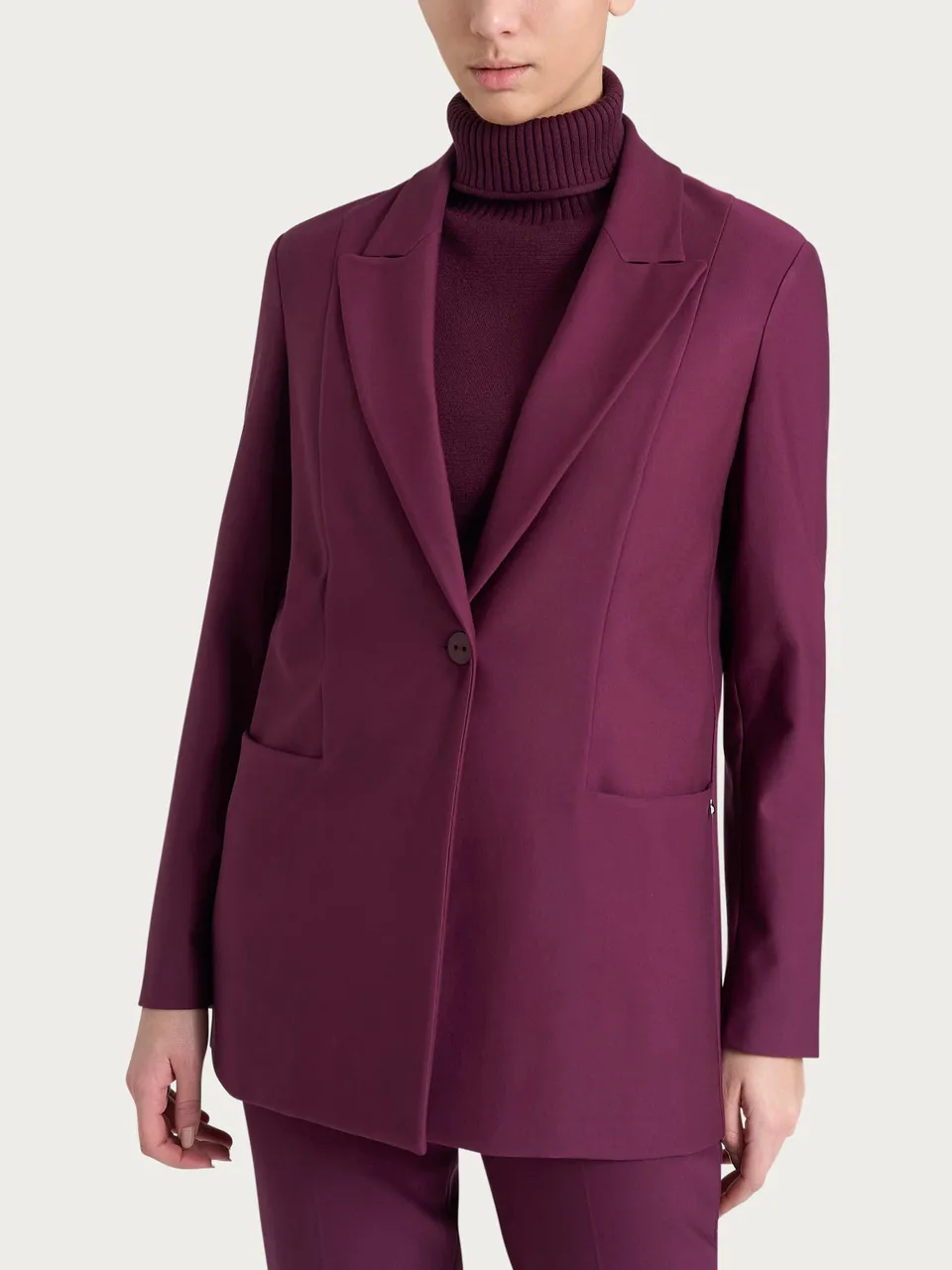 Ragno Compact blazer over rever lancia Fig elasticizzato