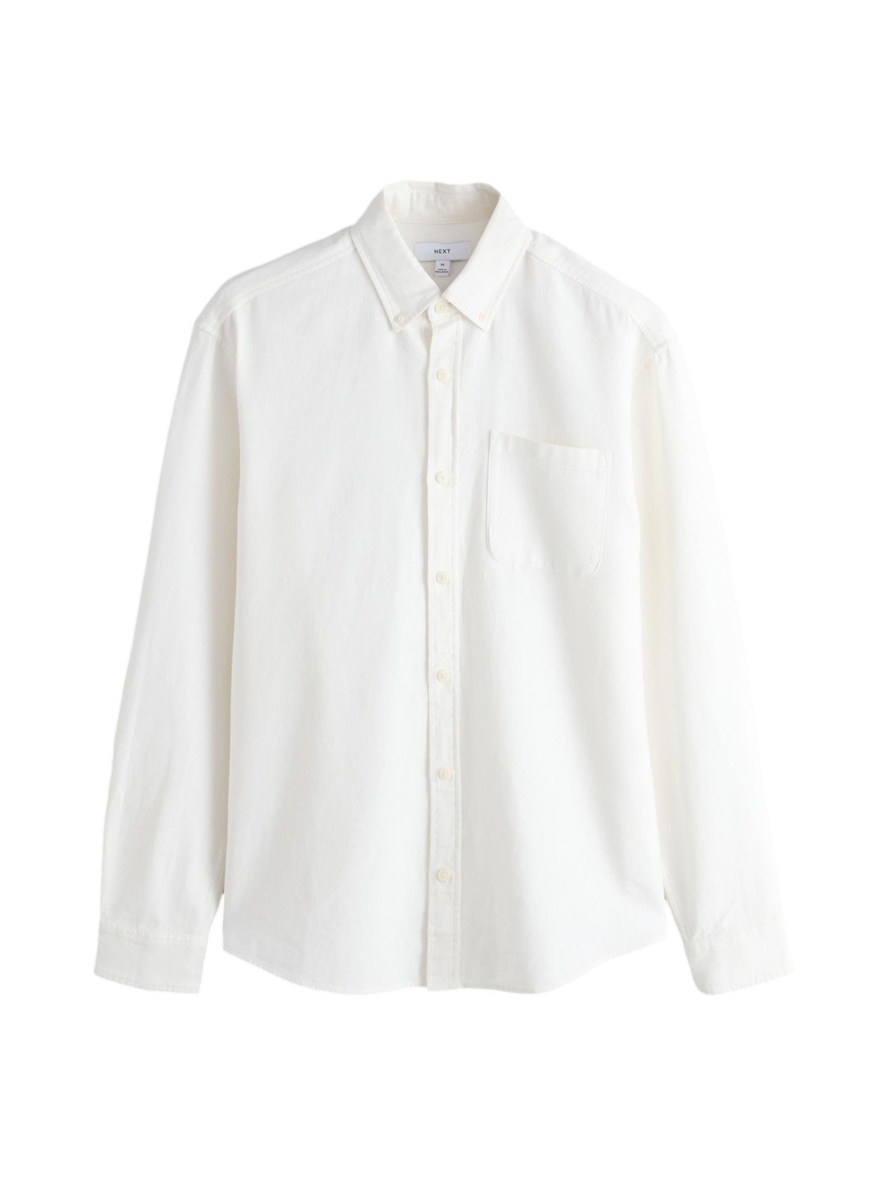Next camicia uomo maniche lunghe lino cotone XXL