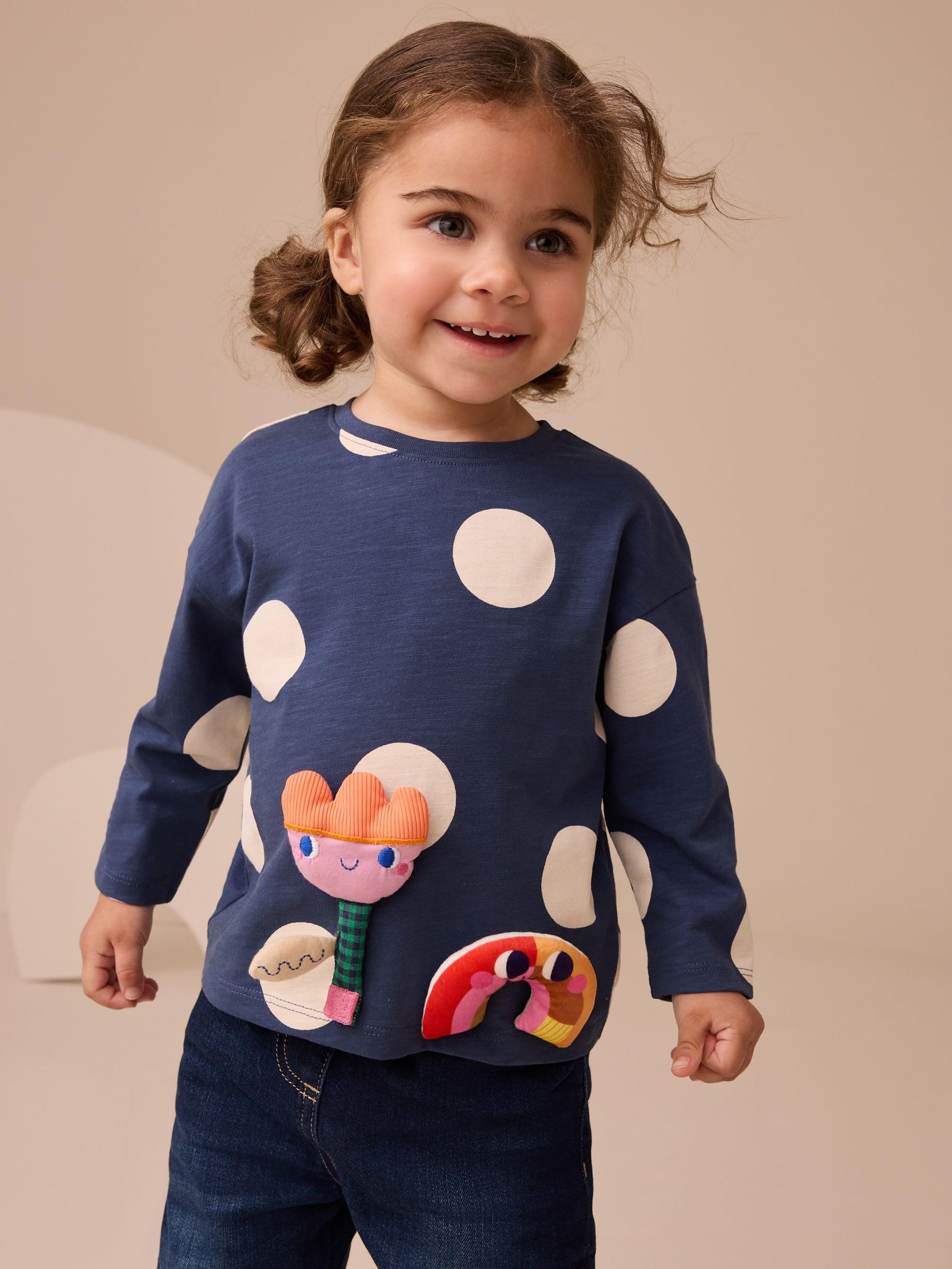 Geo Next top bambina maniche lunghe 4 pezzi Rainbow