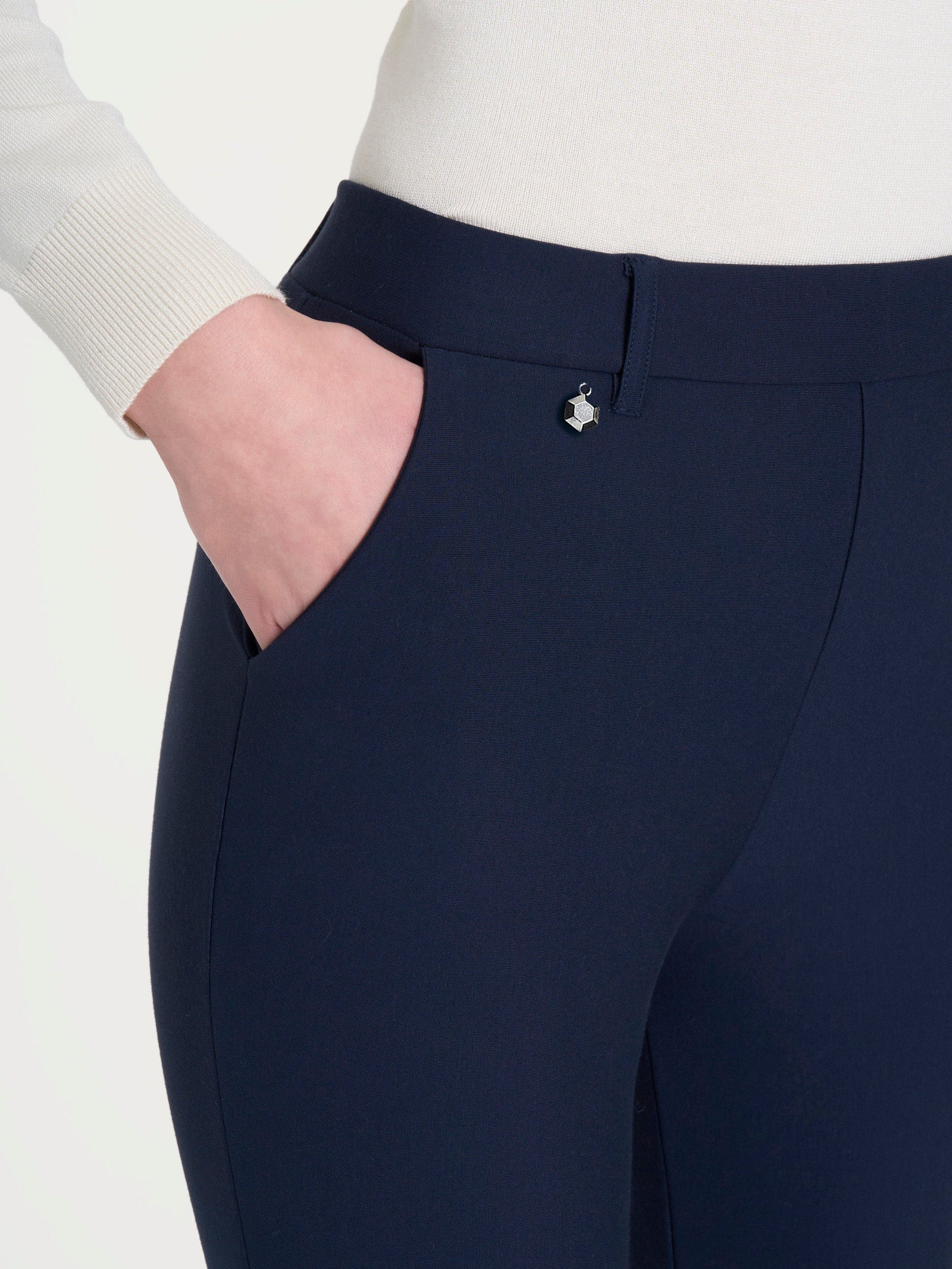 Ragno Compact pantalone dritto Persia viscosa elasticizzata