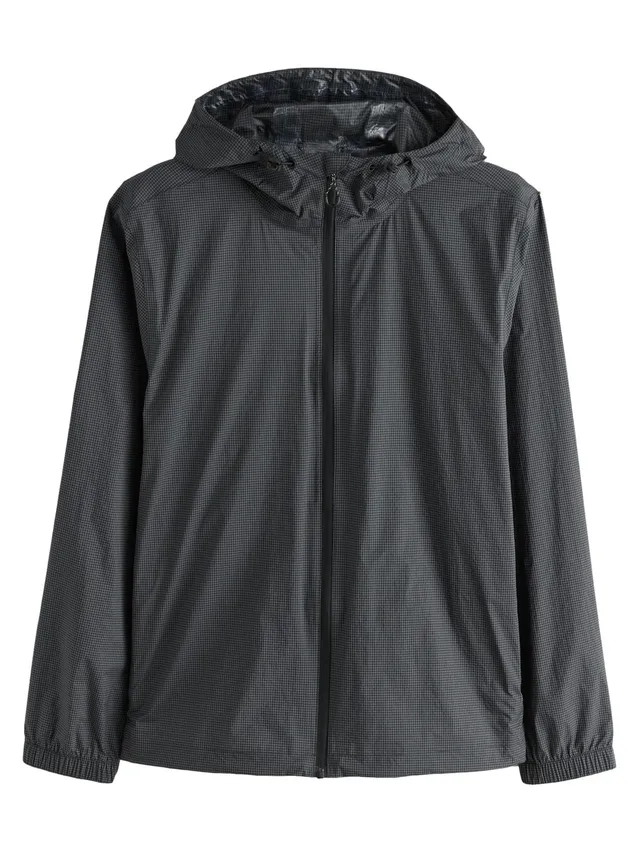 Next Ripiegabile giacca impermeabile uomo M nero ripstop
